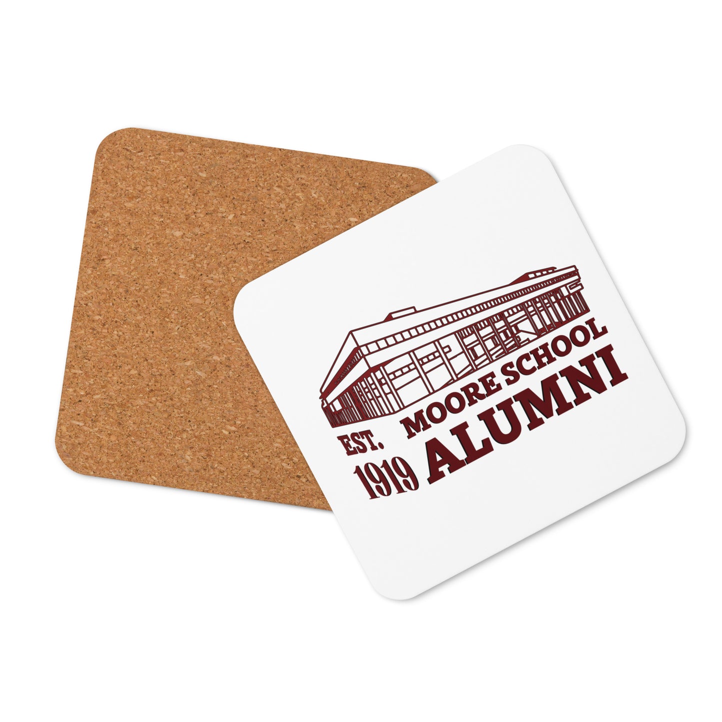 Moore School Alumni Cork-back coaster