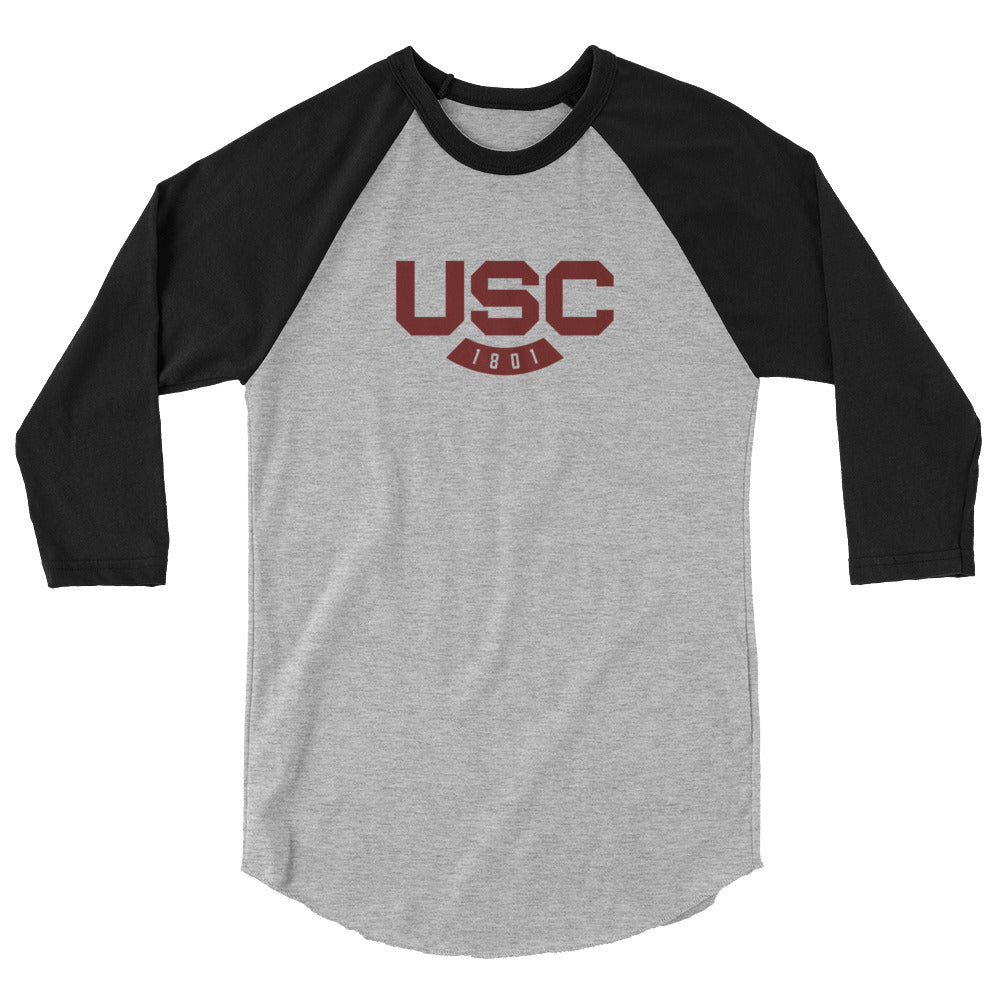 USC 3/4 sleeve raglan shirt