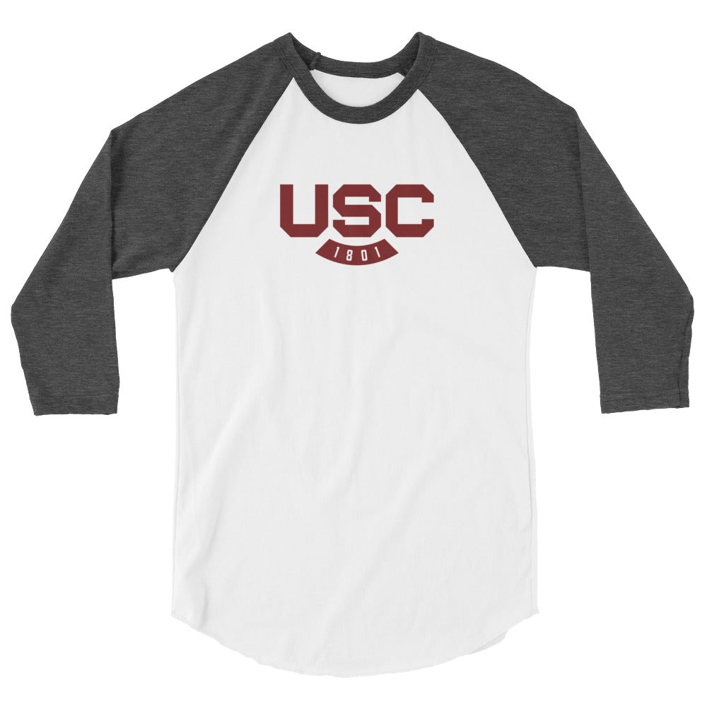 USC 3/4 sleeve raglan shirt
