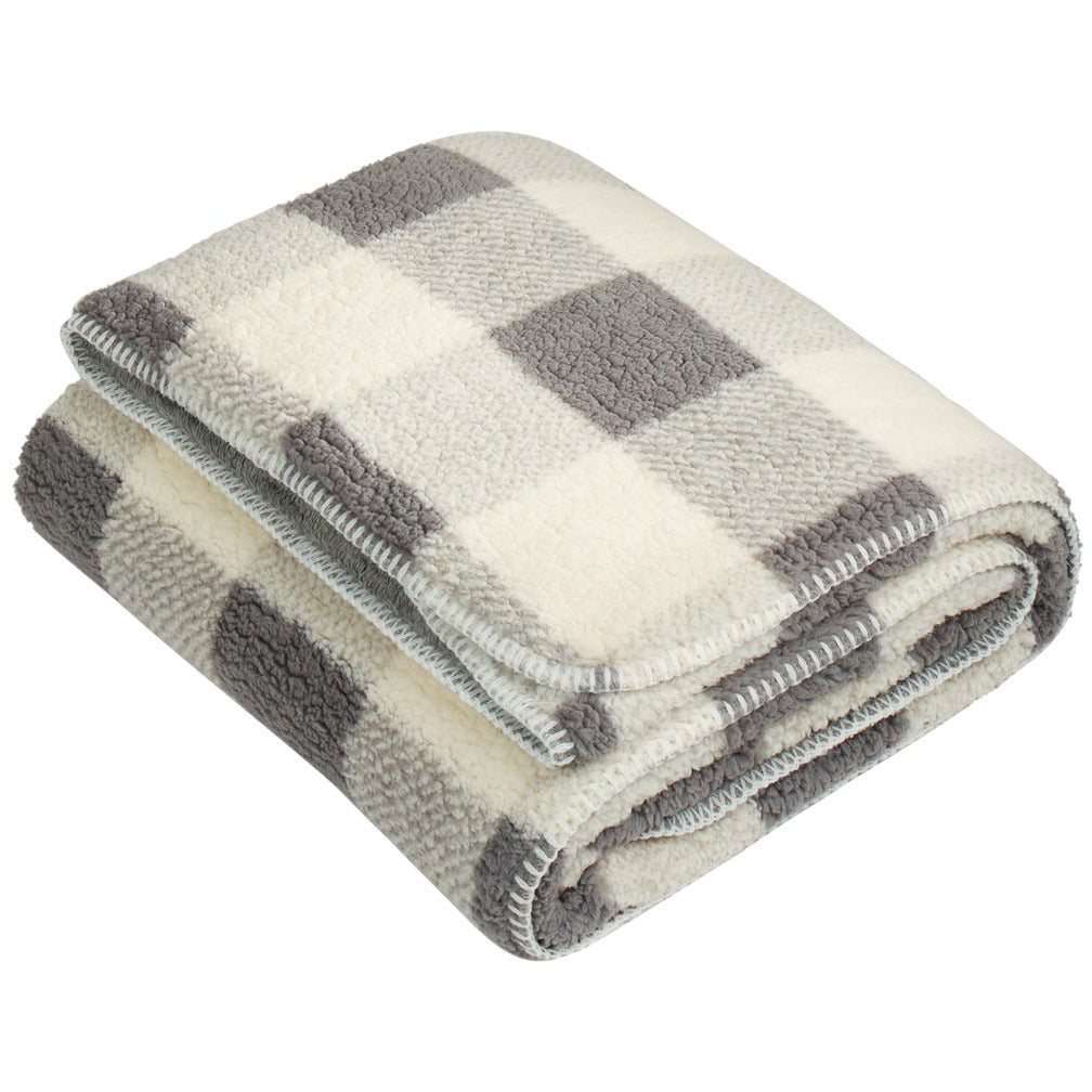 Grey/ Marshmallow Buffalo Plaid