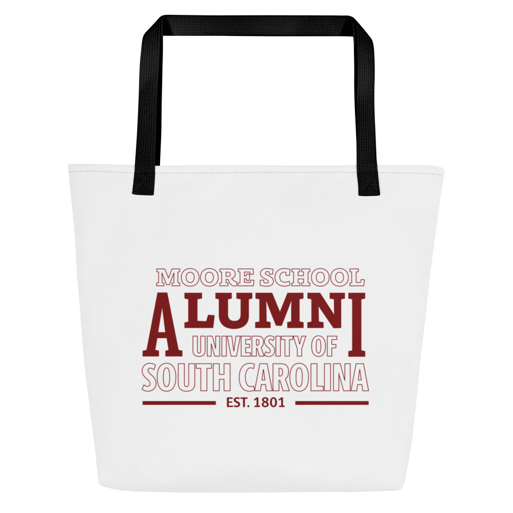 USC Moore Alumni All-Over Print Large Tote Bag