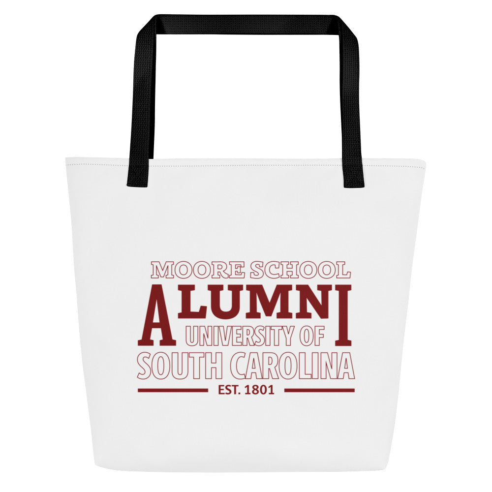 USC Moore Alumni All-Over Print Large Tote Bag