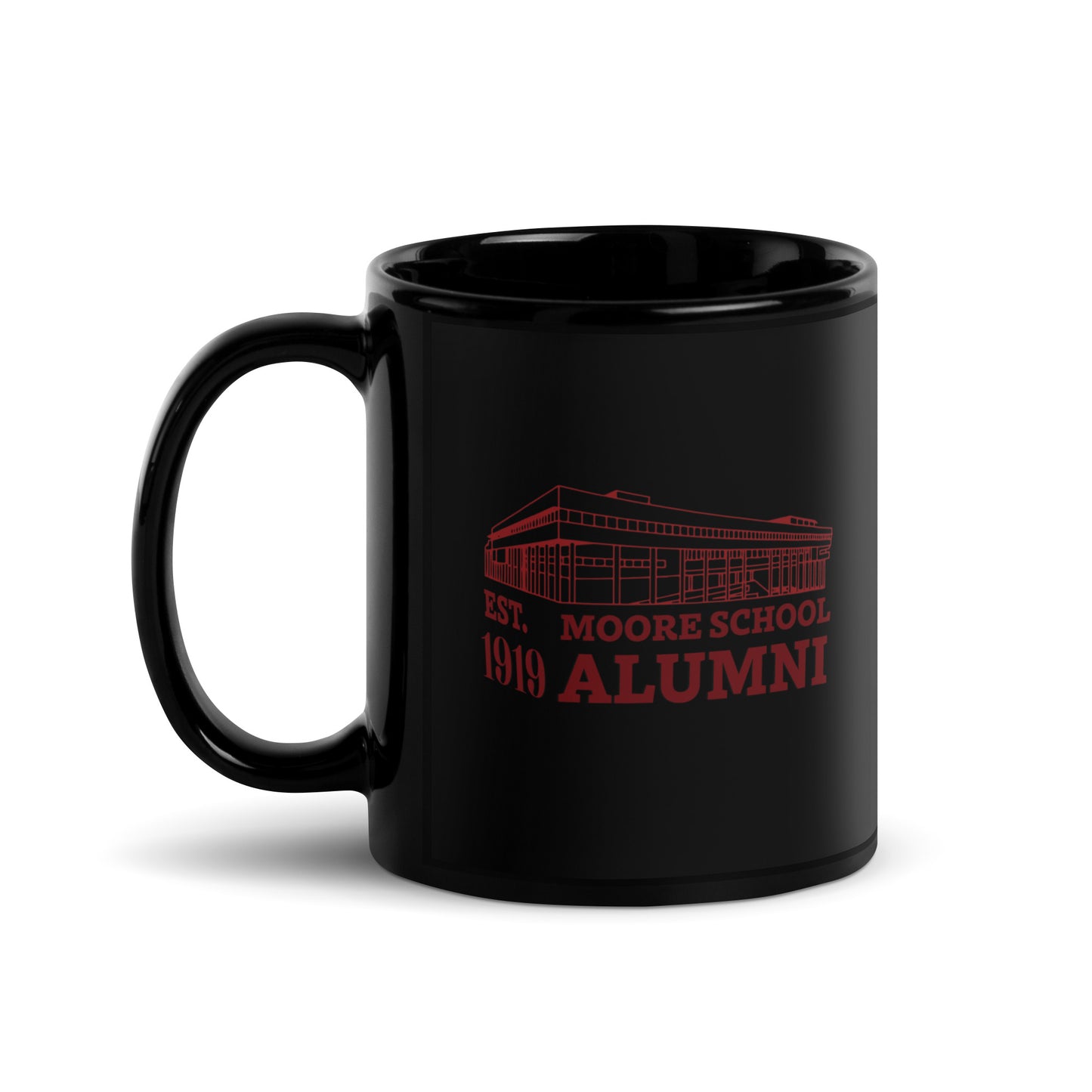 Moore School Alumni Black Glossy Mug