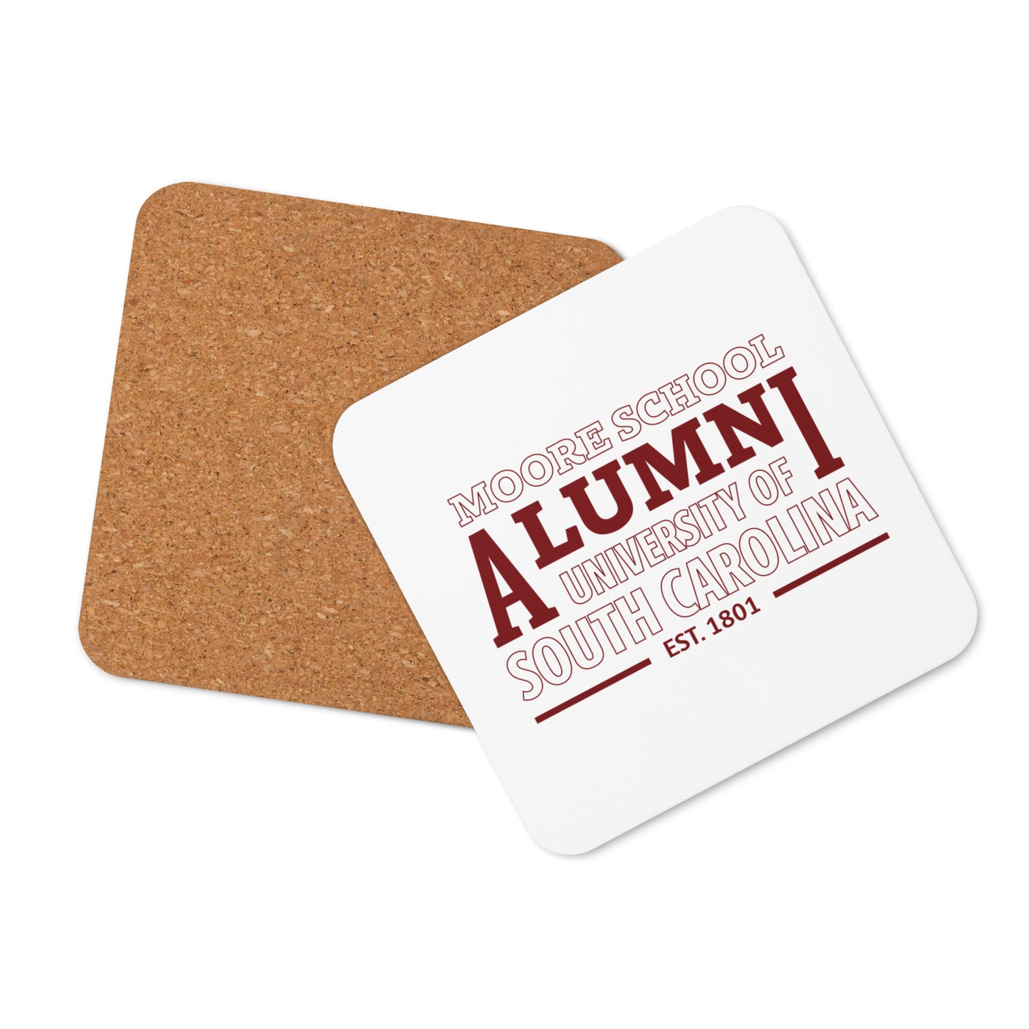 USC Moore Alumni Cork-back coaster