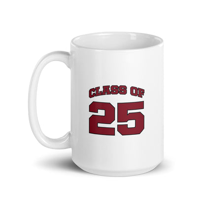 Class of 2025 White glossy mug